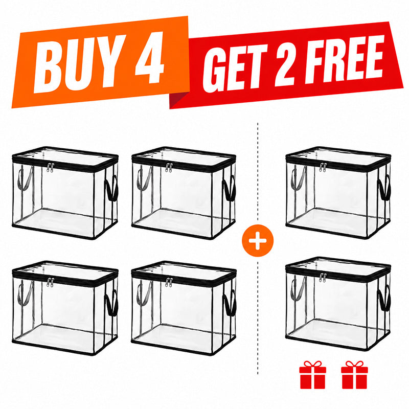 ⏰🔥LIMITED TIME 50% OFF! 🏠 Transparent Large-Capacity Dustproof & Moisture-Proof Storage Bag – Perfect for Clothes, Toys, Books & More ✨