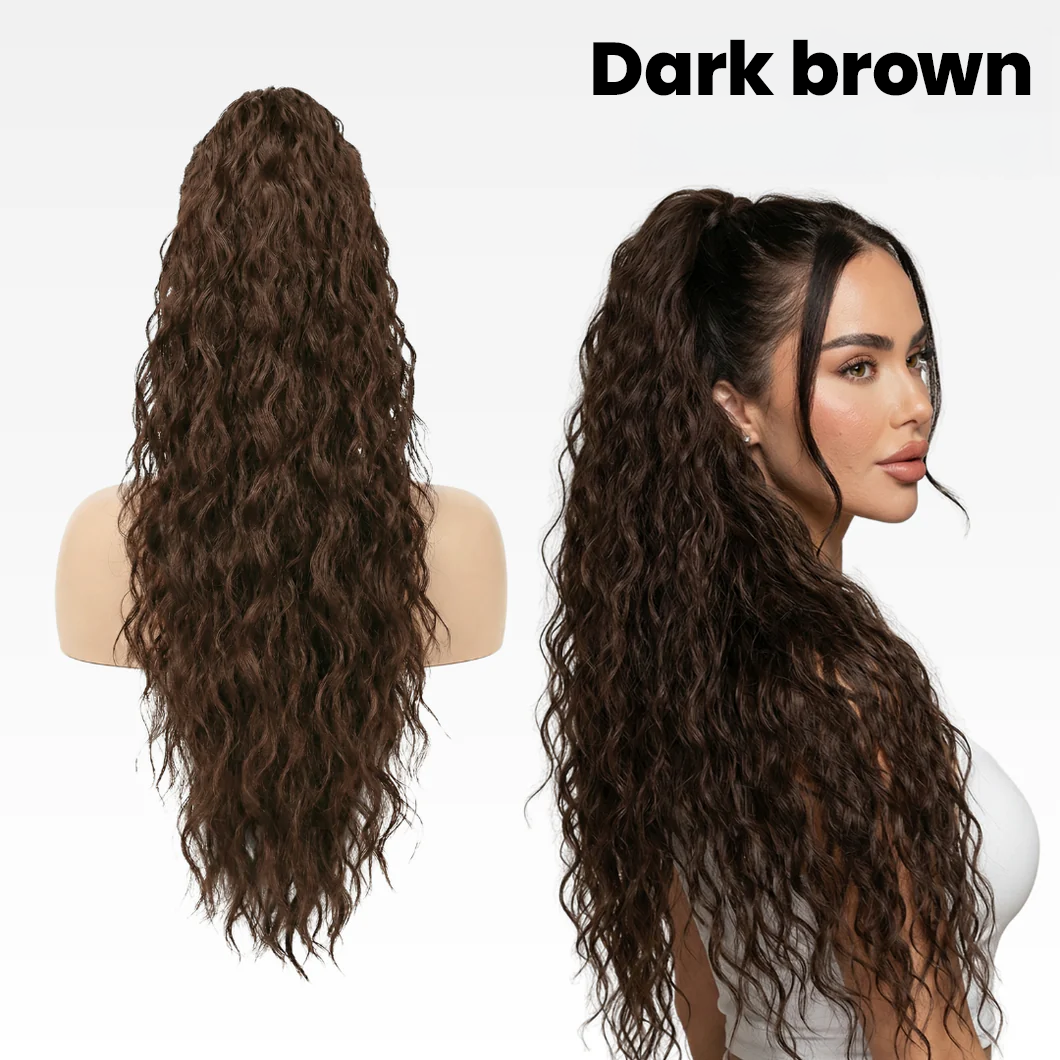 🔥LIMITED TIME 50% OFF! 💕 Fluffy Wig Clip-In Ponytail – Instant Volume, Natural Look & Easy Hair Makeover ✨