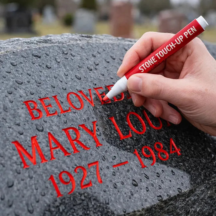 🥳 2026 HOT SALE 🥳 💖 50% OFF! Aras™ Permanent Golden Tombstone Marker – Premium Shine, No Mess!