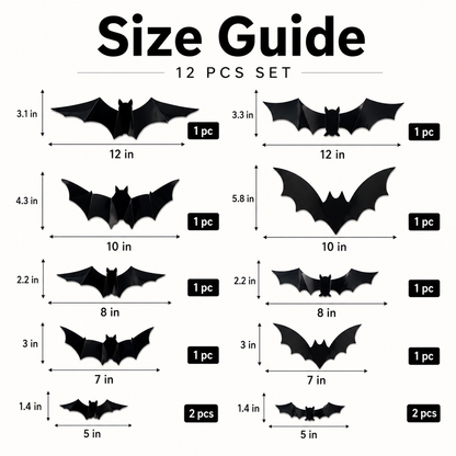 Glowing 3D Halloween Bat Decor 🦇🎃Give Trick-or-Treaters an Unforgettable Halloween