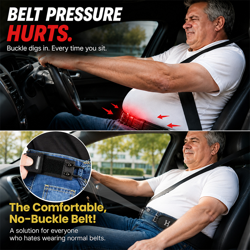 Aras™ No-Buckle Elastic Comfort Belt