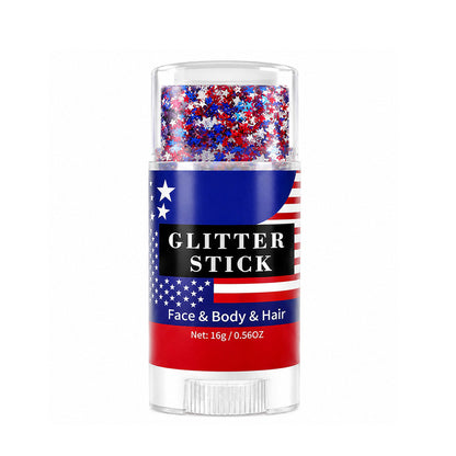 Aras™ 3-in-1 Patriotic Glow😍✨Red, White & Blue Glitter Body Stick (Offer)