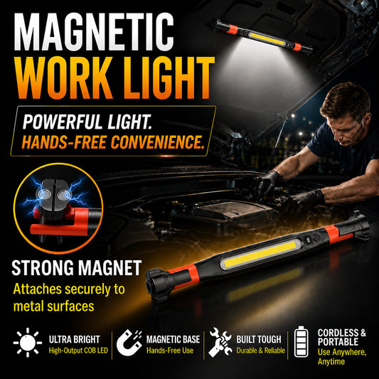 Professional Mechanic Work Light - Hands-Free Under Hood Auto Repair Lamp
