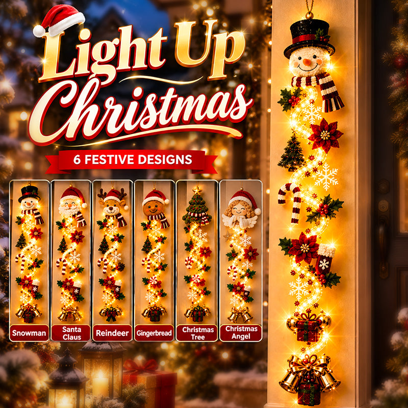 ⏳ Last day! 49% OFF – 🎄✨🎅 Glowing Christmas Door Hanger