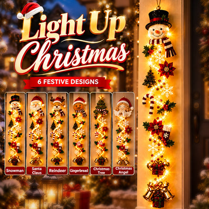 ⏳ Last day! 49% OFF – 🎄✨🎅 Glowing Christmas Door Hanger