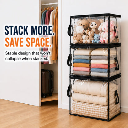 ⏰🔥LIMITED TIME 50% OFF! 🏠 Transparent Large-Capacity Dustproof & Moisture-Proof Storage Bag – Perfect for Clothes, Toys, Books & More ✨ (Offer)