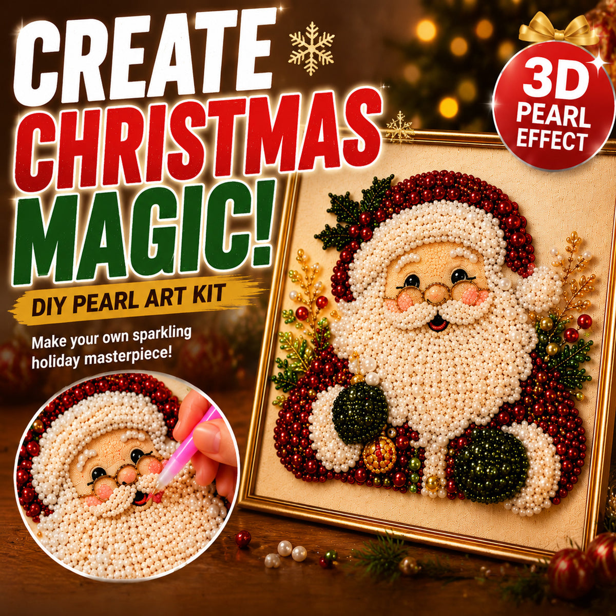 💎DIY Christmas Pearl Art Kit 🎁 Made By You. Remembered By Them.