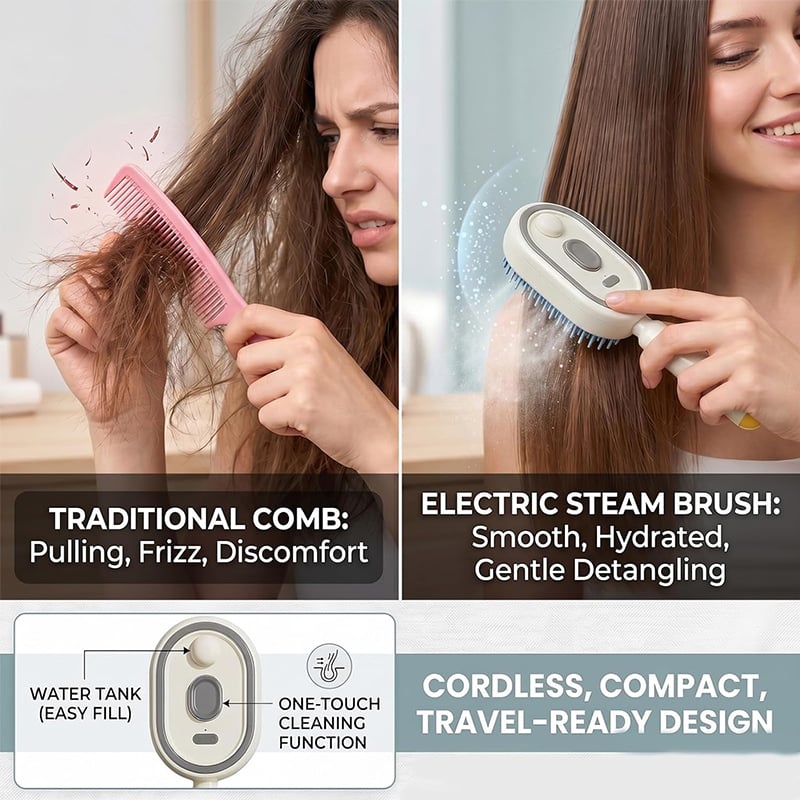 🔥LAST DAY 50% OFF - 2026 Electric Spray Air Cushion Massage Comb (Offer)