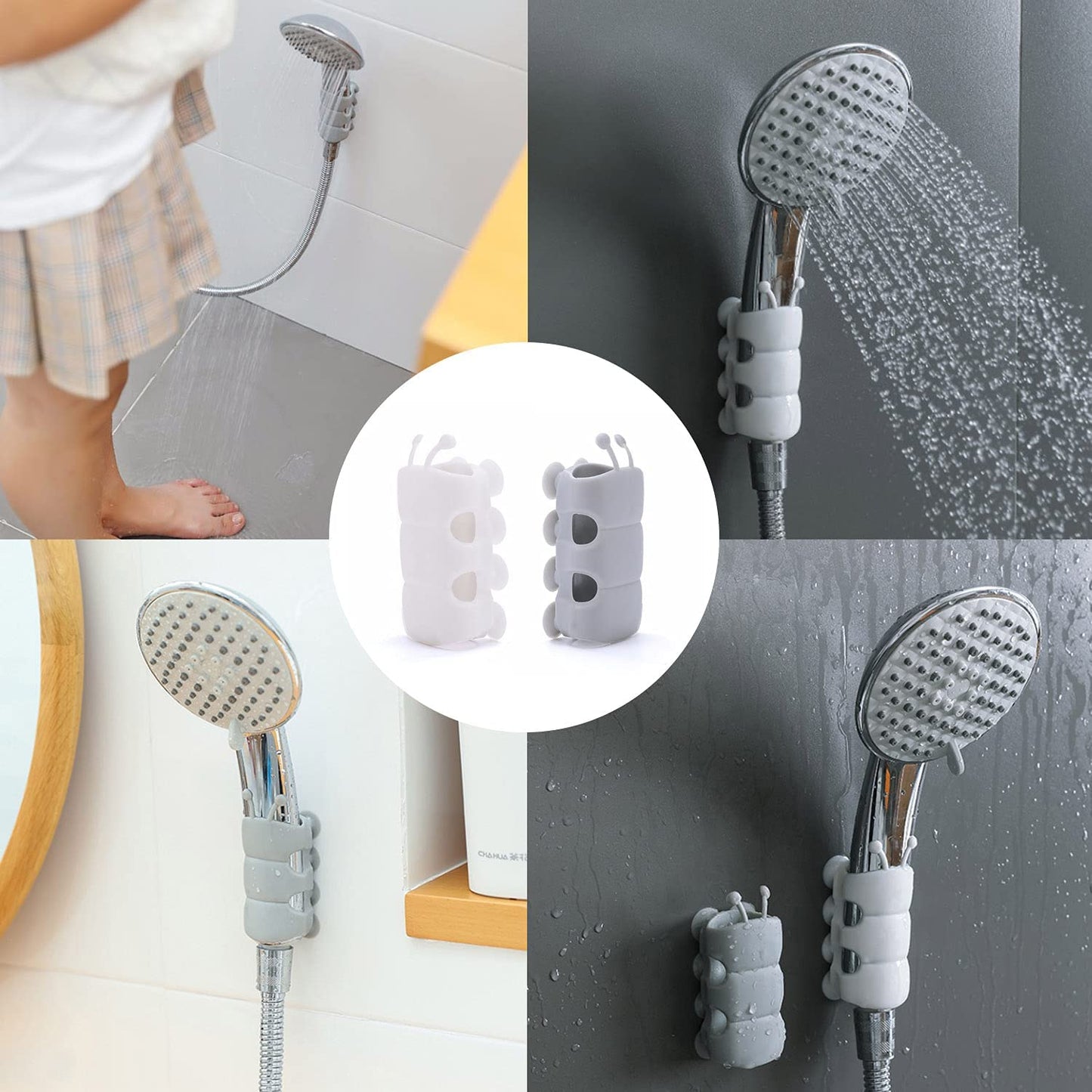 BOGO Deal 🎁 - Vimbe™ Reusable Suction Shower Head Holder For Easy Reach 🛁