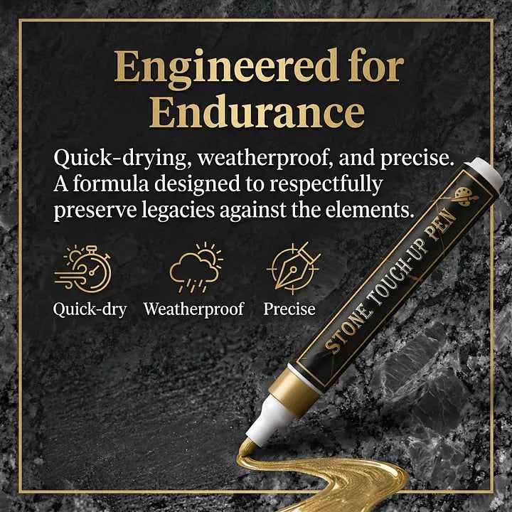 🥳 2026 HOT SALE 🥳 💖 50% OFF! Aras™ Permanent Golden Tombstone Marker – Premium Shine, No Mess!