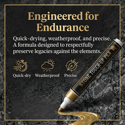 🥳 2026 HOT SALE 🥳 💖 50% OFF! Aras™ Permanent Golden Tombstone Marker – Premium Shine, No Mess!