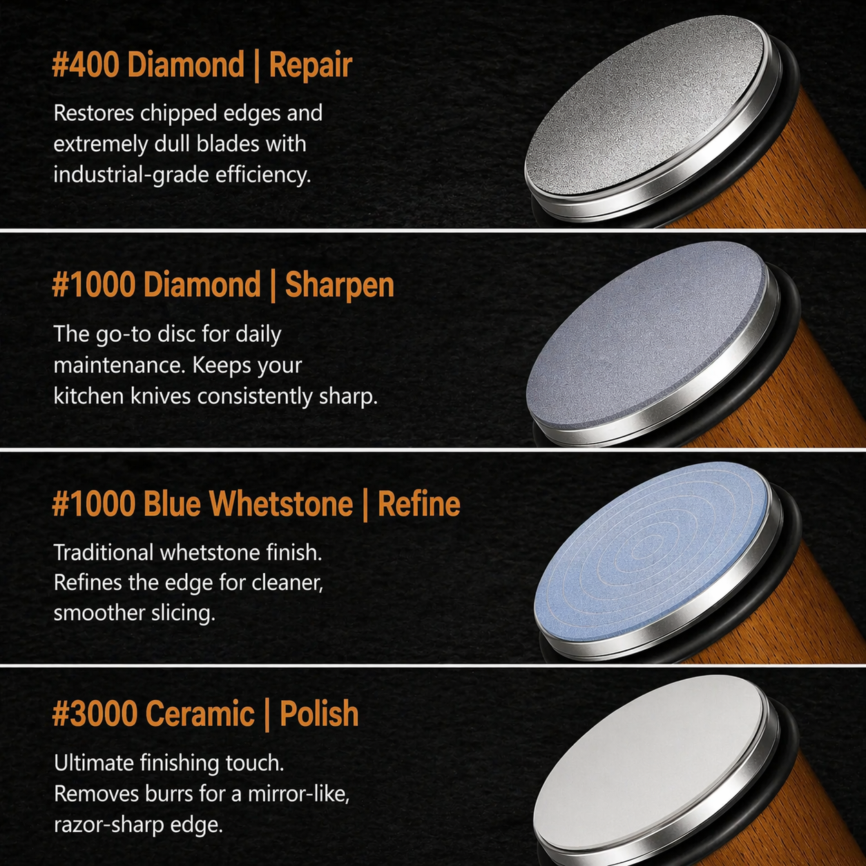 Aras™ Sharp as New in One Minute. No Mistakes.