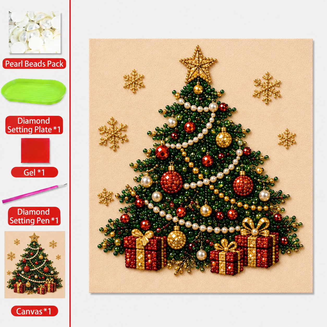 💎DIY Christmas Pearl Art Kit 🎁 Made By You. Remembered By Them.