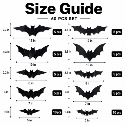 Glowing 3D Halloween Bat Decor 🦇🎃Give Trick-or-Treaters an Unforgettable Halloween