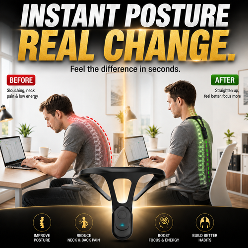 🔥LIMITED TIME 50% OFF! 🧍 Smart Posture Pro Trainer – Improve Posture Anytime ✨