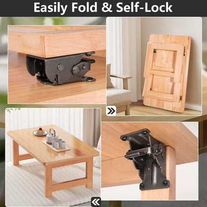 🔥 50% OFF! Aras™ Self-Locking Folding Hinges – Turn Any Table Foldable in Minutes (Offer)