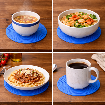 Aras™ 2-in-1 Zero-Aras™ Silicone Mesh Bag & Heat-Resistant Trivet Mat for Hot Bowls (Offer)