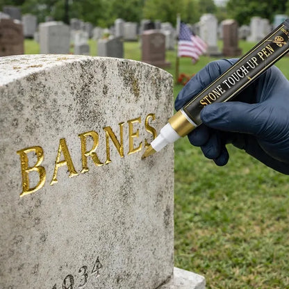 🥳 2026 HOT SALE 🥳 💖 50% OFF! Aras™ Permanent Golden Tombstone Marker – Premium Shine, No Mess!