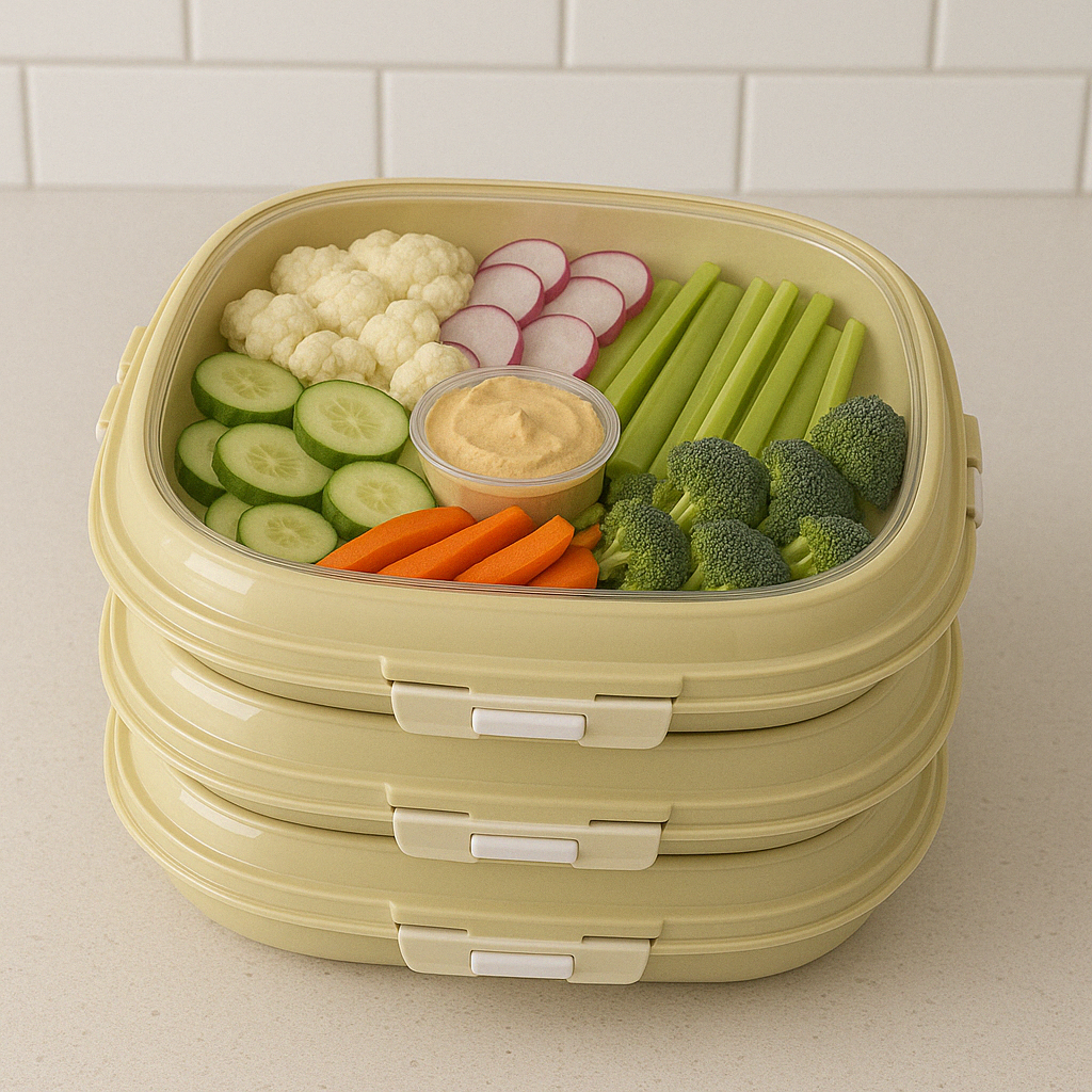 🥳2026 HOT SALE🥳💕 50% OFF! Portable Snack Tray – Fresh, Organized & Spill-Proof Snacks Anywhere 🥕✨ (Offer)