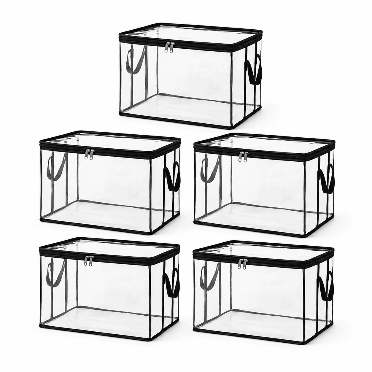 ⏳LAST DAY BUY 3 GET 2 FREE!!💕Aras™ Transparent Storage Bag – Large, Dust & Moisture-Proof with Handle✨
