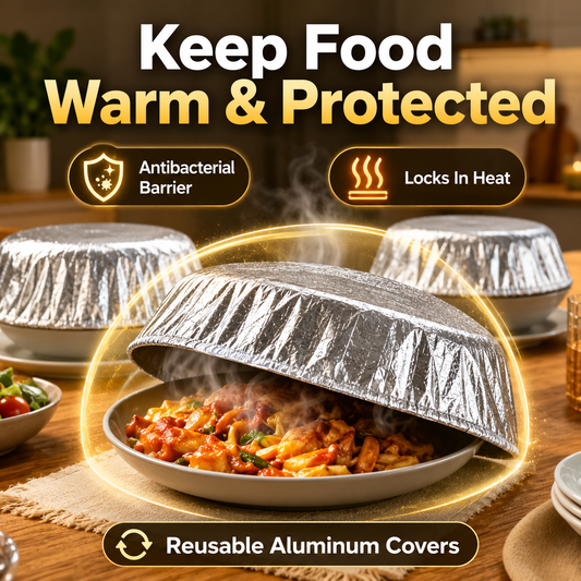 🍲Last Day Sale 50% OFF🔥 Home dining table & food container aluminum foil heat-retaining cover