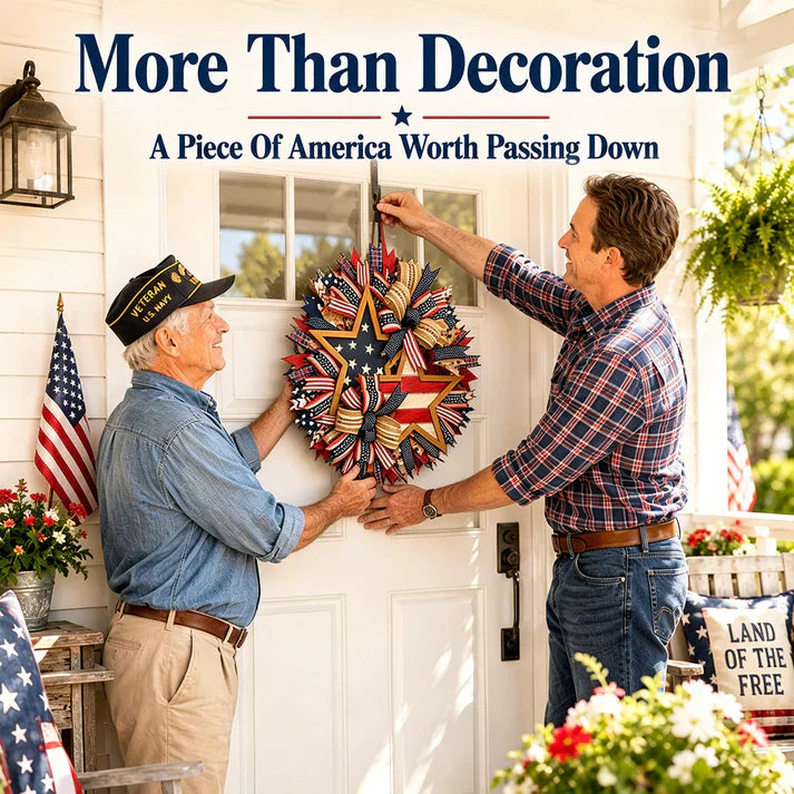 Aras™ Sentinels of Honor: 250th Anniversary Hand-Tied Wreath (Offer)