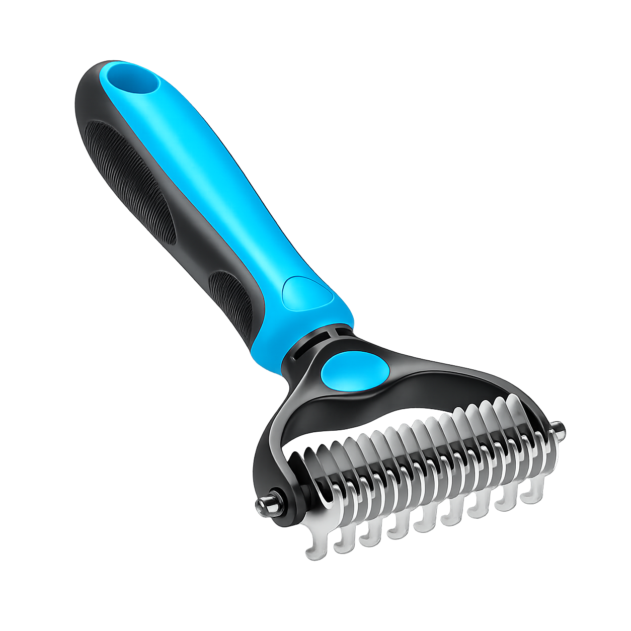 Aras™ Professional Double-Sided Pet Grooming Rake ✨ Undercoat Deshedding Tool for Dogs & Cats 🐶🐱