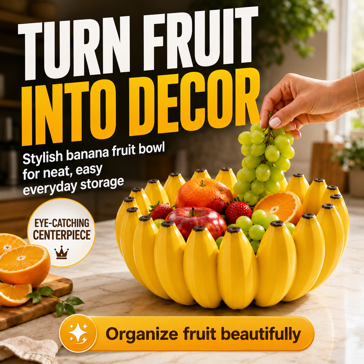 ⏰🔥LIMITED TIME 50% OFF!🔥50K+ SOLD!Creative Banana Shape Fruit Bowl