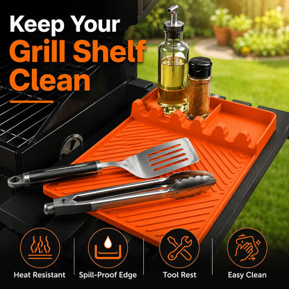 50% OFF Today - Aras™ Heat-Resistant Grill Shelf Organizer 🔥🧽