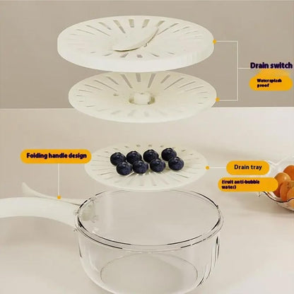 🌟 2026 Fresh-Keeper | 3-in-1 Draining Basket & Fruit Bowl 🧊💎【-50%】 (Offer)