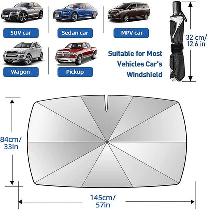 🔥Last Day 50% OFF - 2026 Upgraded Car Windshield Sun Shade Umbrella (offer)