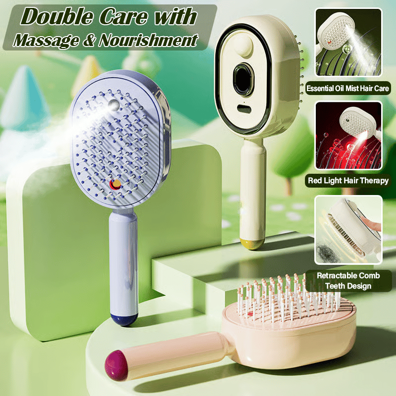 🔥LAST DAY 50% OFF - 2026 Electric Spray Air Cushion Massage Comb (Offer)
