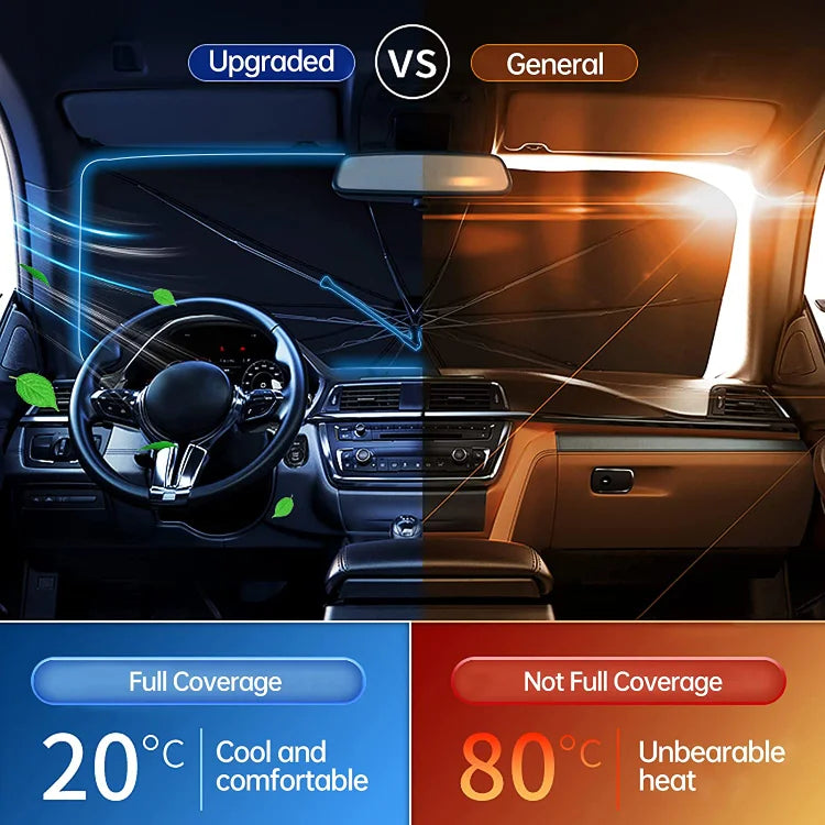 🔥Last Day 50% OFF - 2026 Upgraded Car Windshield Sun Shade Umbrella (offer)