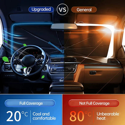 🔥Last Day 50% OFF - 2026 Upgraded Car Windshield Sun Shade Umbrella (offer)