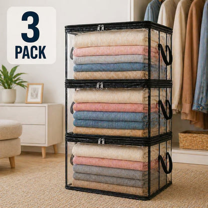 ⏰🔥LIMITED TIME 50% OFF! 🏠 Transparent Large-Capacity Dustproof & Moisture-Proof Storage Bag – Perfect for Clothes, Toys, Books & More ✨ (Offer)