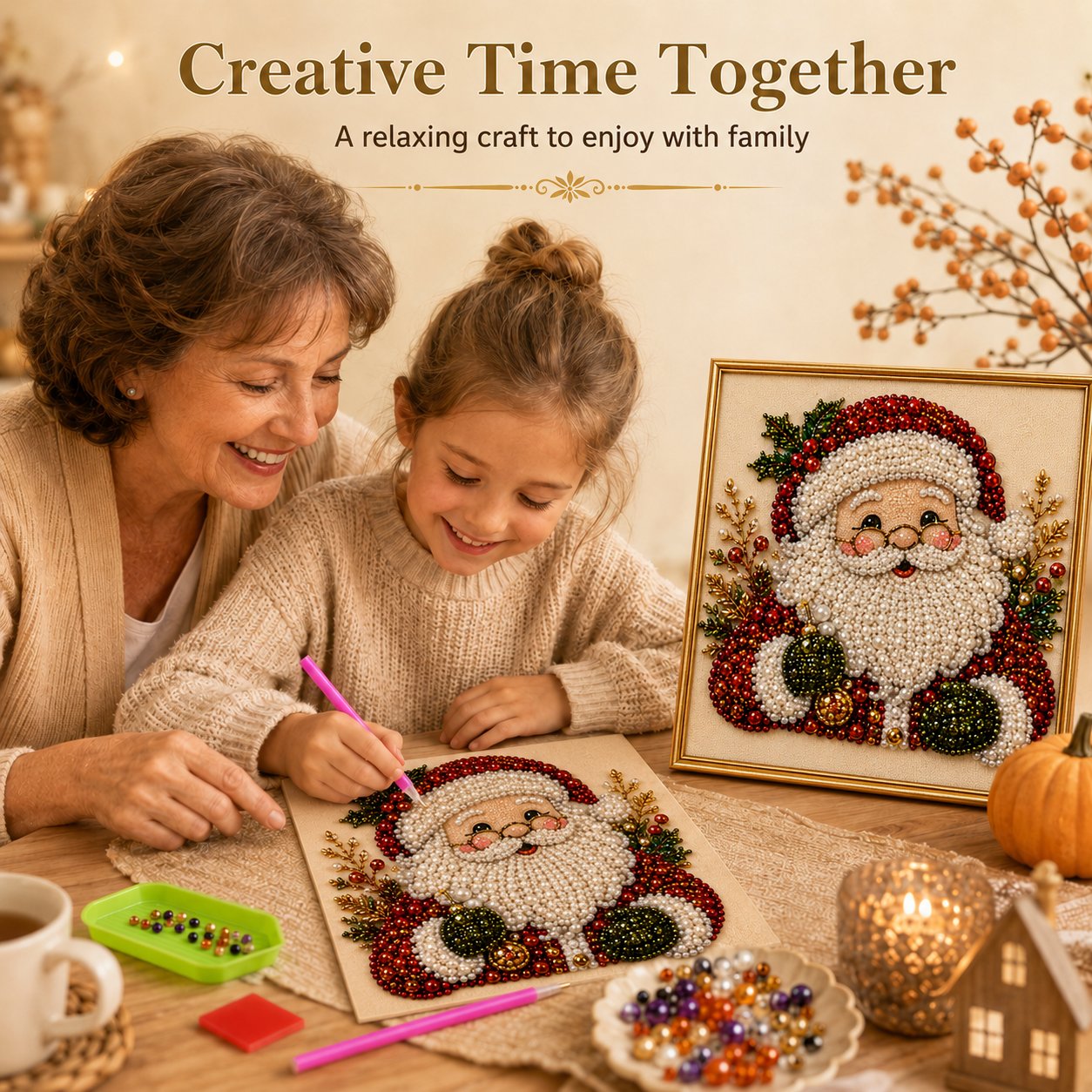 💎DIY Christmas Pearl Art Kit 🎁 Made By You. Remembered By Them.