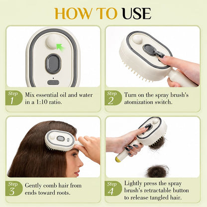 🔥LAST DAY 50% OFF - 2026 Electric Spray Air Cushion Massage Comb (Offer)