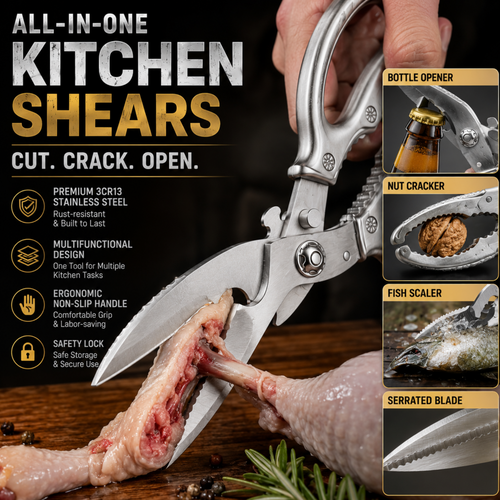 Aras™  Duty Multifunctional Kitchen Shears🔪 (Offer)
