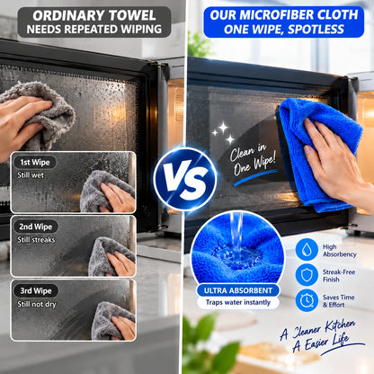 Multipurpose Microfiber Cloth - SIZE 30*30cm , multipurpose microfiber cleaning cloth - Reusable and Washable