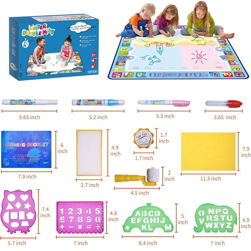 🔥Last Day Promotion 50% OFF - Water Doodle Mat ,Aqua Painting Drawing Mat Mess Free Learning Toy Mat（offer）