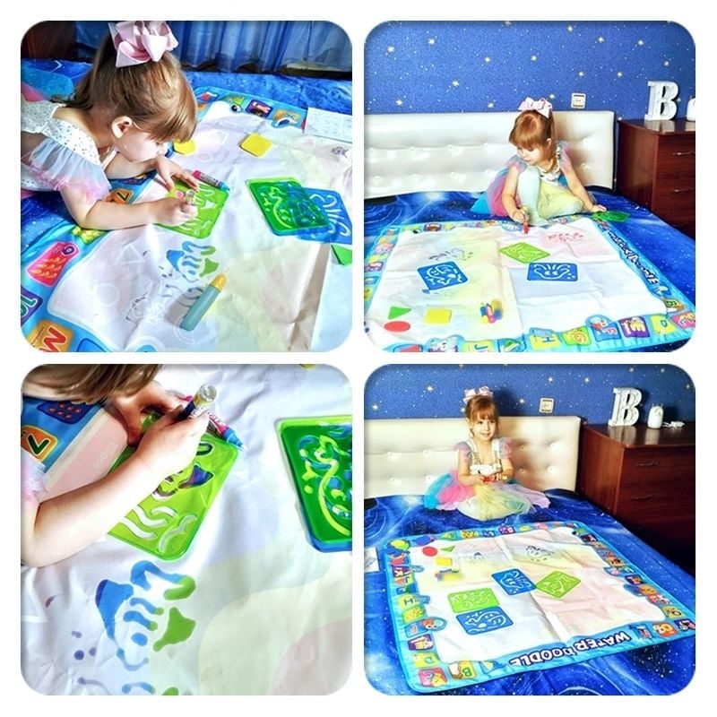 🔥Last Day Promotion 50% OFF - Water Doodle Mat ,Aqua Painting Drawing Mat Mess Free Learning Toy Mat（offer）