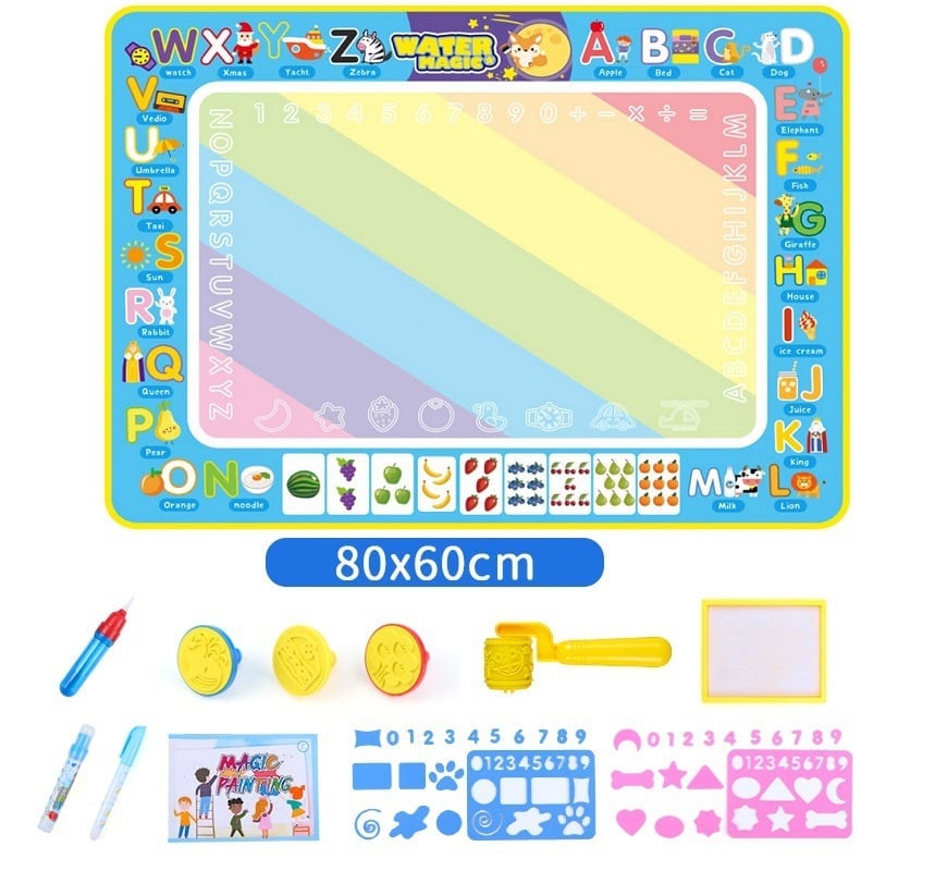 🔥Last Day Promotion 50% OFF - Water Doodle Mat ,Aqua Painting Drawing Mat Mess Free Learning Toy Mat（offer）