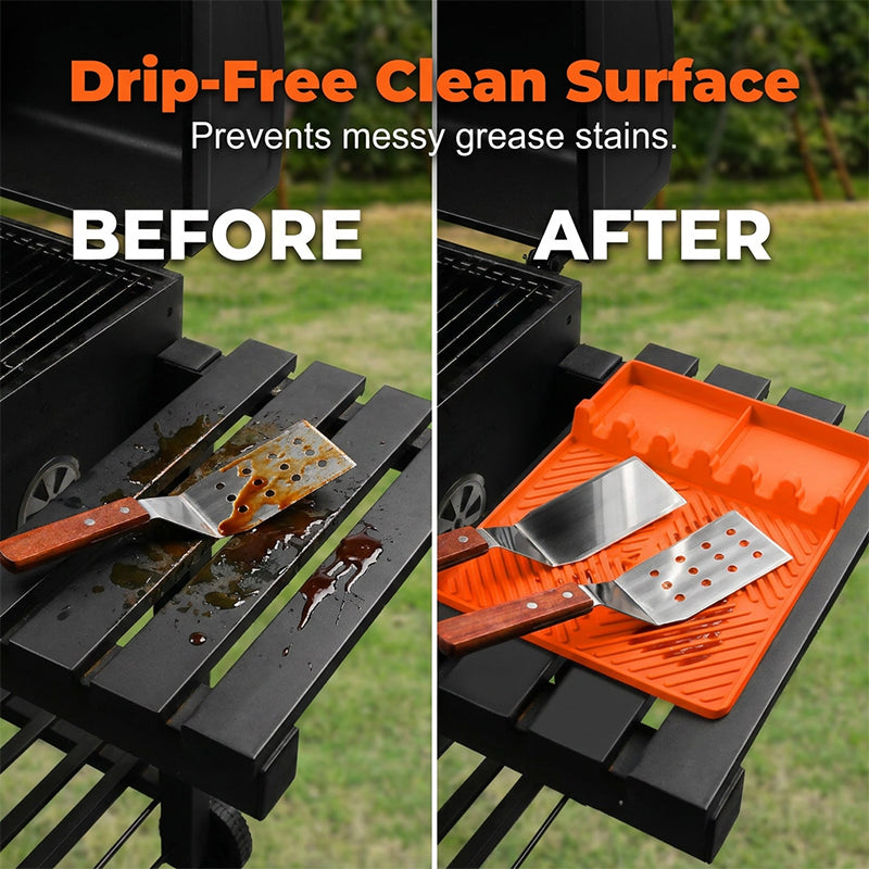 50% OFF Today - Aras™ Heat-Resistant Grill Shelf Organizer 🔥🧽