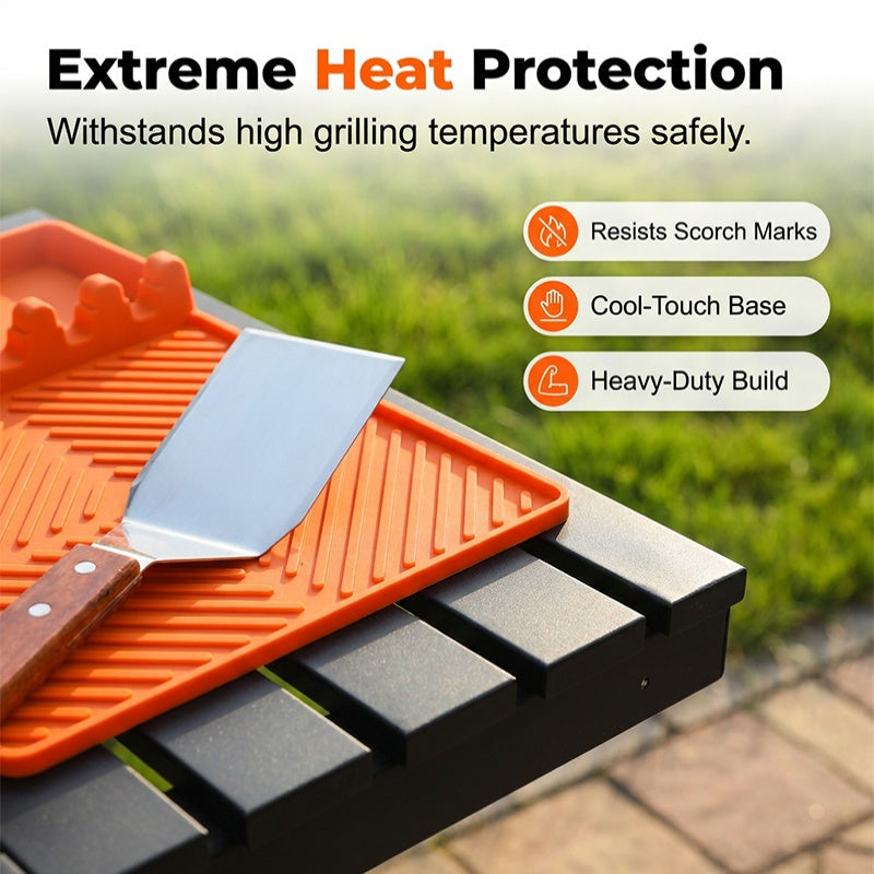 50% OFF Today - Aras™ Heat-Resistant Grill Shelf Organizer 🔥🧽