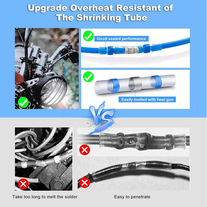 ⚡ No Soldering Wire Connectors – Waterproof Heat Shrink Electrical Repair Kit