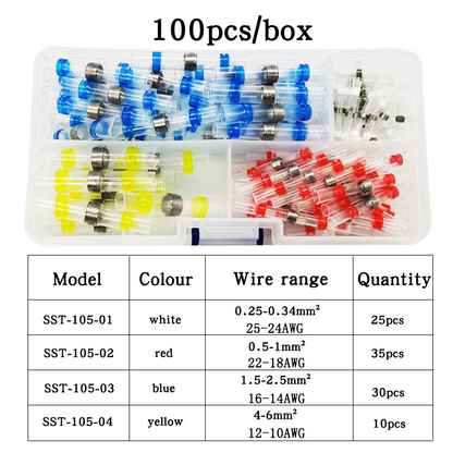 ⚡ No Soldering Wire Connectors – Waterproof Heat Shrink Electrical Repair Kit